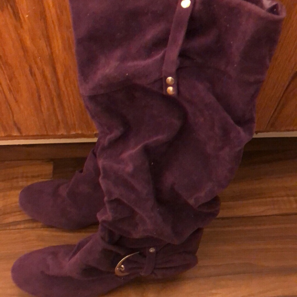 Purple boots